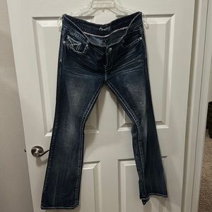 Juniors Size 13 Amethyst Dark Wash Boot Cut Jeans